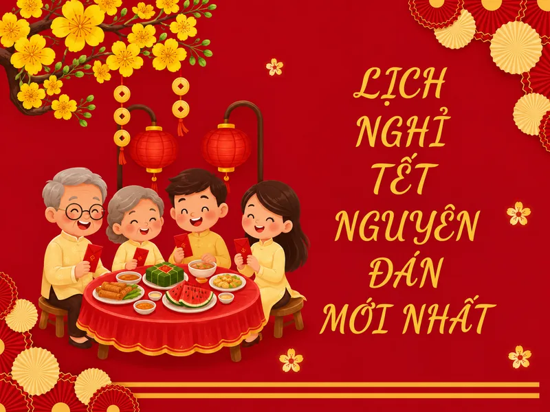 Kỳ nghỉ Tết Âm lịch 2027 có thể kéo dài khoảng 7 ngày khi cộng ngày nghỉ theo luật, cuối tuần và nghỉ bù.