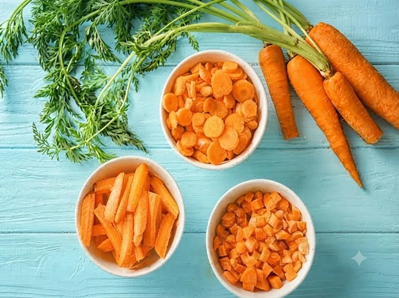 Cà rốt sống cung cấp chất xơ, beta-carotene và là món ăn nhẹ tiện lợi khi được sử dụng với khẩu phần hợp lý.