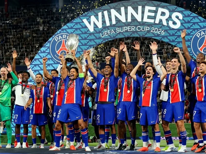 Paris Saint-Germain vô địch UEFA Super Cup 2026