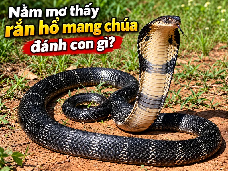 Mơ thấy rắn hổ mang chúa đánh con gì là thắc mắc của nhiều người